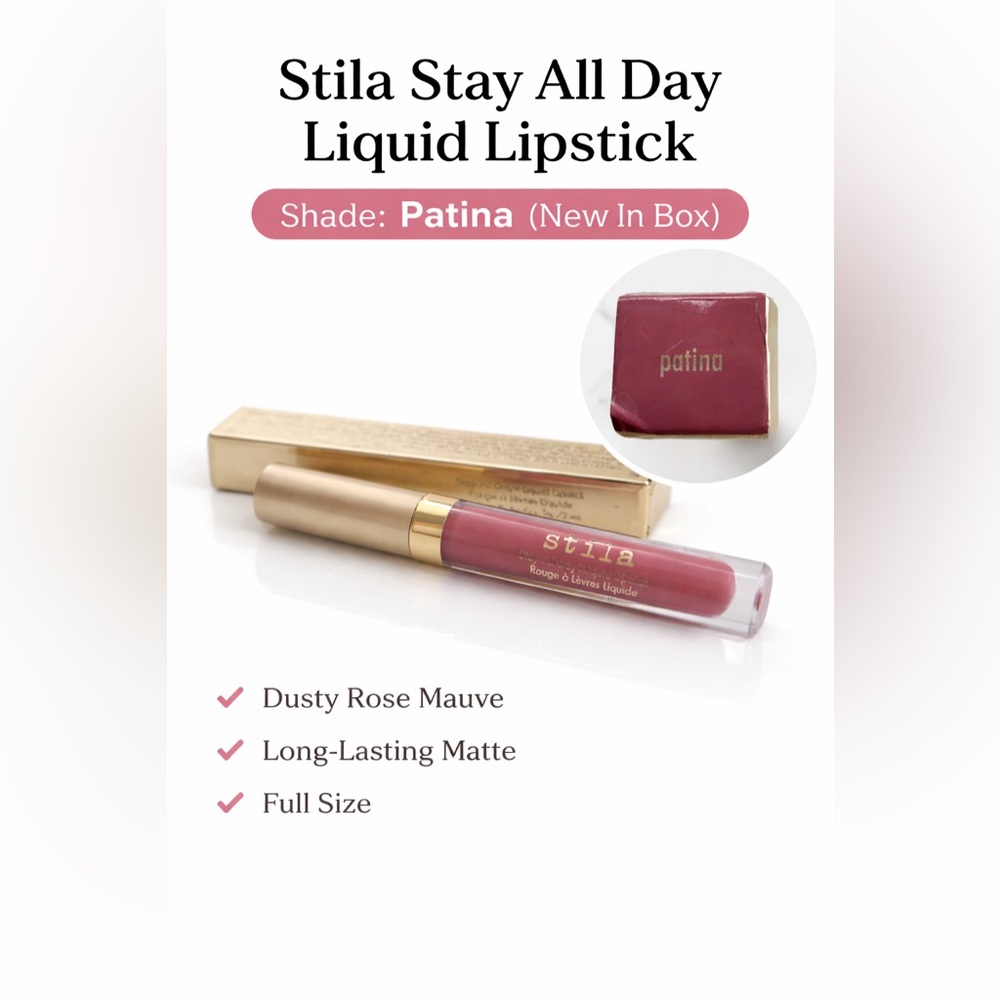 Stila Stay All Day Liquid Lipstick Patina NIB Full Size